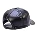 DID Men's Genuine Soft Lambskin Leather Baseball Hats Driving Adjustable Caps Black