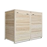 MATERIAL: Kieferholz, naturbelassen. Im Shop erhältlich in hell-grau oder anthrazit. WICHTIG: Für die Langlebigkeit des Holzes muss es zeitnah mit Wetterschutzfarbe oder Holzlasur gestrichen werden.