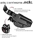 Level 3 Gun Holster for Glock 19/17/19X Gen 1-5, Glock 23/32 / Glock 45/44 Gen1-4, Adjustable Rentention OWB Paddle Pistol Holster with Auto Lock Thumb Release Button, Open Carry Holster, Right-handed