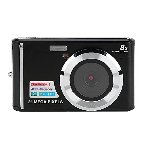 Câmera digital, câmera HD de 21 MP de 2,4 polegadas, mini câmera recarregável Tela de cristal líquid