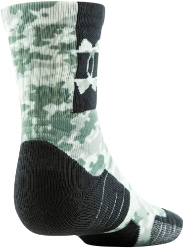 Under Armour Standard Playmaker Mid-Crew Socks, 1-Pair, Pitch Gray/Black, Large #TOP2
