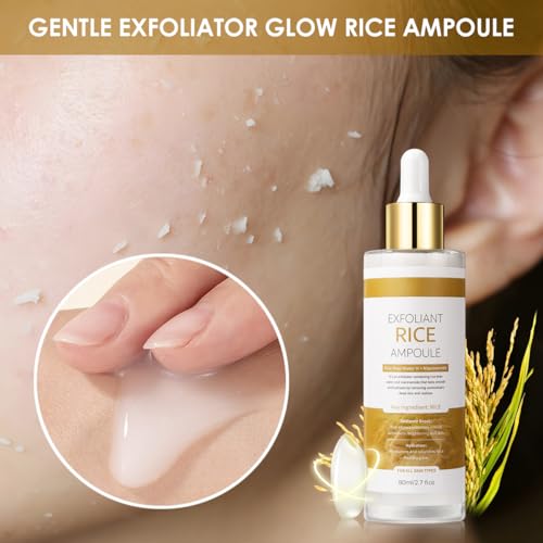 Image of Peel Shot Glow White Rice Exfoliant Peeling Ampoule, Soft Exfoliating Face and Body Scrub, Facial Exfoliator, Deep Hydration Serum, 80ml