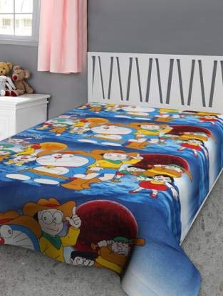 Magic Angel Single Bed Dohar || Kids AC Quilt Single Bed || Kids Dohar || AC Blanket for Kids Single Bed || Kids Blanket || AC Quilt Single Bed 56 * 87 inch - from (Blue Doraemon)