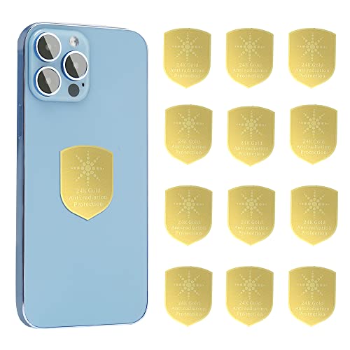 WeLohas Phone Protection Sticker,Works for Cell & Smart Phones, Laptops, Tablets,TV, Monitors - Suitable for All Devices,Golden -12Pcs