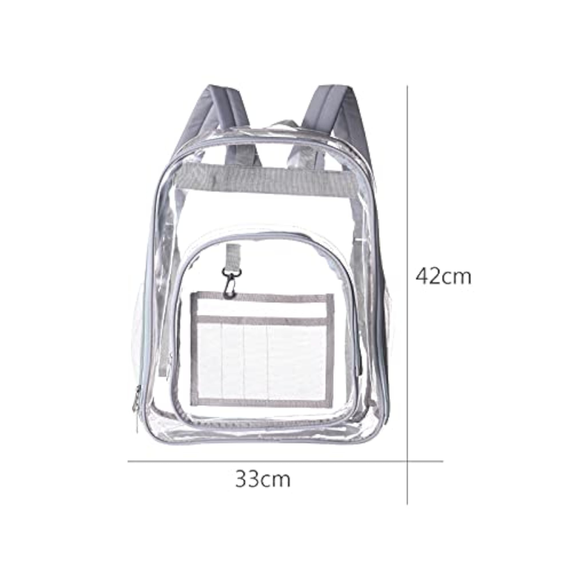 Clear Heavy Duty Backpack for Women, Transparent Design