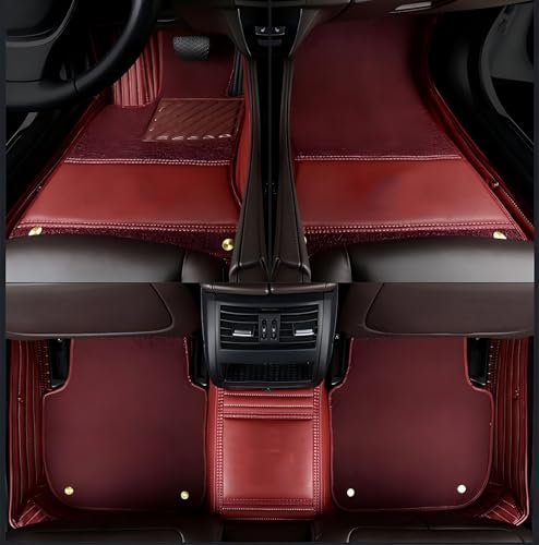 車用フロアマット 適合BMW M4カブリオレ 専用 5人乗り右席のみ 軽自動車 カーマット レザー 素材 防水 滑り止め 耐汚れ 車3D 取付簡単 ラゲッジマット 保護パーツ カー用品(クラレット,2021-2025年)