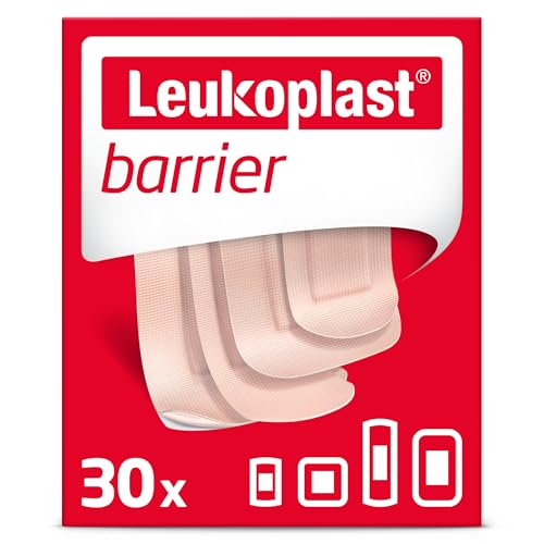 Image of Leukoplast Barrier Wound Dressing - Waterproof Breathable First Aid Plasters for Cuts & Blisters on Fingers, Toes, Heels - 30 PCs