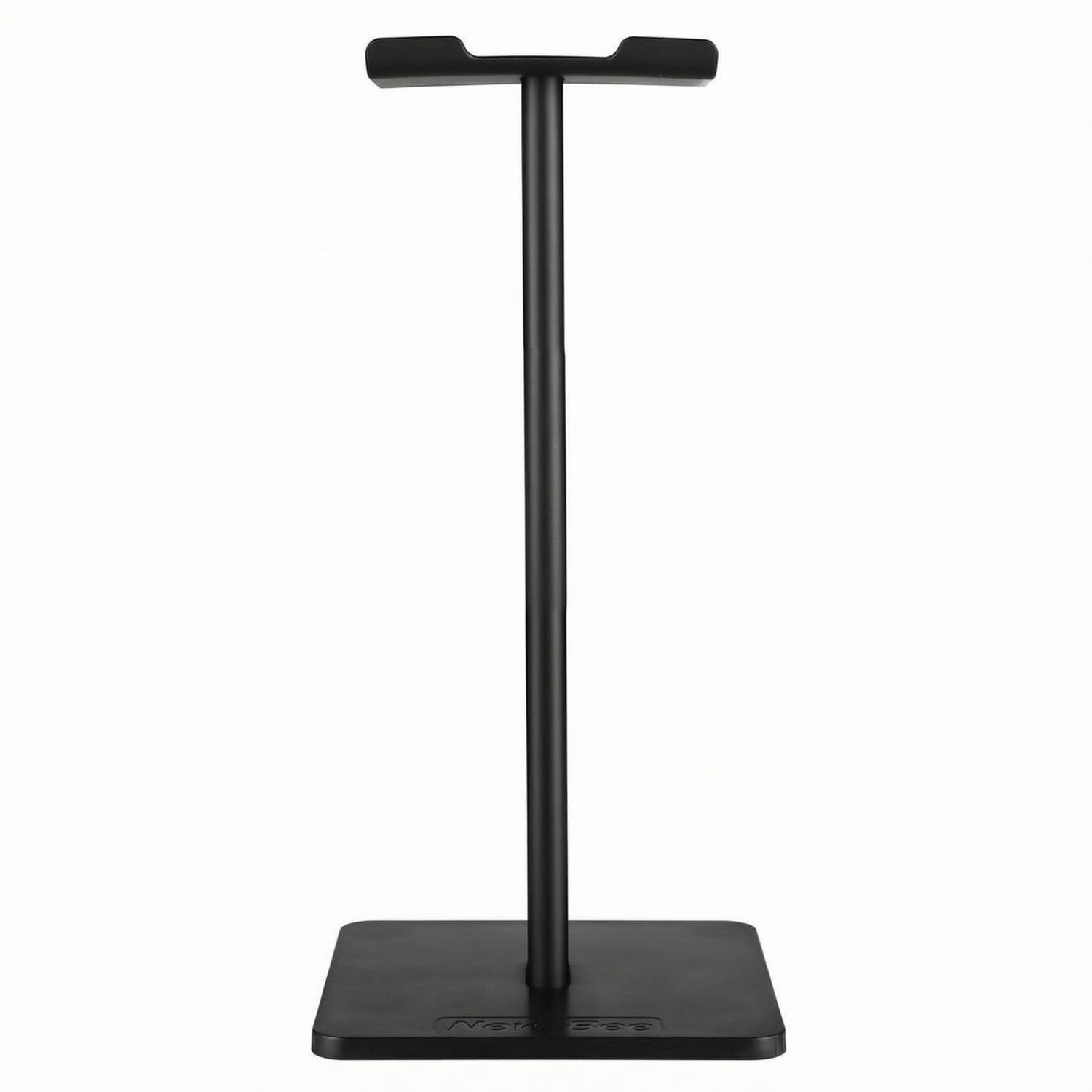 Anodized Aluminum Headphone Stand Rectangular Base Desktop Headphone Stand Slim Design Audio Accessory Black Finish, Black-image-4