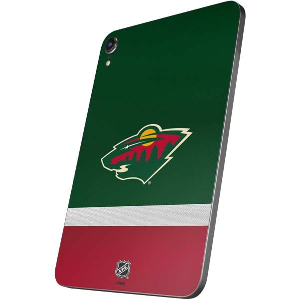 Skinit Decal Tablet Skin Compatible with iPad Mini 7 (2025) - Officially Licensed NHL Minnesota Wild Jersey Design