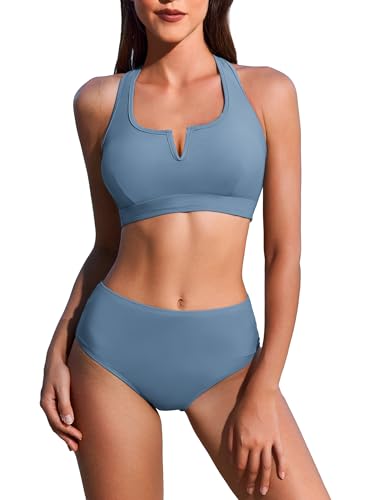 Maillot de bain 2 pièces 2025 taille haute femme bikini vintage gainant