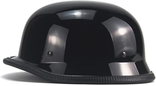 Miniatura 8 de Casco de motocicleta de estilo alemán, casco delgado para adultos, hombres y mujeres, novedoso casco de media carcasa, casco retro de media cara