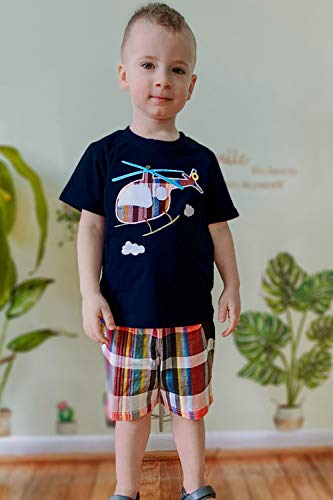 Image of Bumeex Toddler Boy's Short Sleeve T-Shirt and Short Outfit Set 2-7T