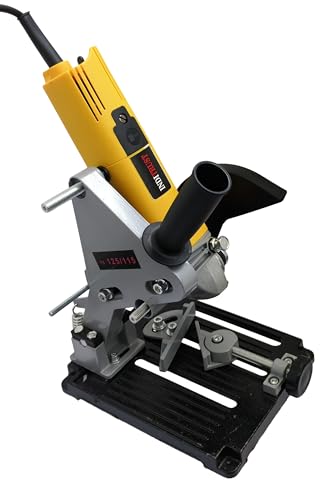 Image of Inditrust Electric Angle Grinder 950W 11000 RPM with Stand set Cast Iron Holder Cutter Support Compatible With 100-125mm Angle Grinders 100% Copper Winding on grinder