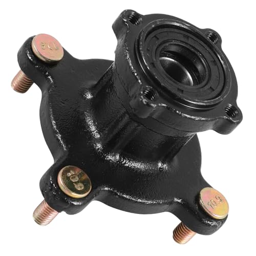 Cubo delantero para ATV go kart eje de orificios rueda negra estabilidad eje delantero