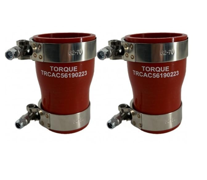 TORQUE 2 PCS Plain Hose for Cummins ISX15 Engine with T-Bolt