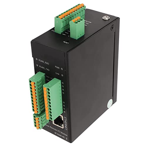 Jonlaki Módulo IO Multicanal Analógico a Ethernet DC 9-36V con 8 Canales de Entradas y Salidas Digitales/analógicas para Automatización Industrial (4-20mA)