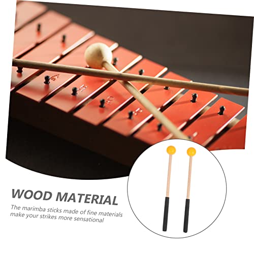 SUPVOX 1 De Baquetas Coxa De Frango Marimba Instrumento Marimba Marretas Bumbo Batedor De Pedal Bate