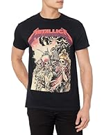 Official Metallica merchandise Classic fit Seamless double needle 7/8" collar Taped neck and shoulders to provide durability Preshrunk jersey knit
