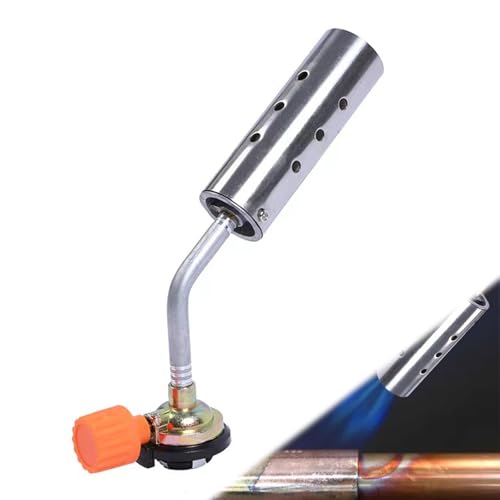 LERANXIN Desherbeur Thermique, Chalumeau Gaz en Acier Inoxydable, Bruleur Gaz Coupe Vent pour...