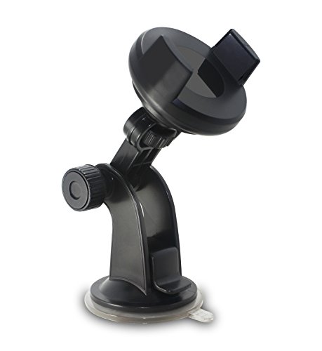 TechMatte MagGrip Magnetic Car Phone Mount - Dashboard/Windshield Mounted Universal Car Phone Holder w/Bonus Magnetic Device Clamp (Black)