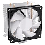 DS 4 Copper CPU PWM Fan, CPU Cooler LED Addressable RGB Fan with Anodized Gun-Metal Black for Intel LGA1200/1151/1366 (1000-2200RPM, Auto Changer Color, C Series)