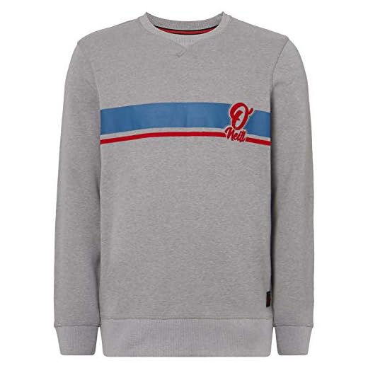 O'NEILL LM Arrow Crew Sudadera Cuello Redondo para Hombre, Silver Melee, M