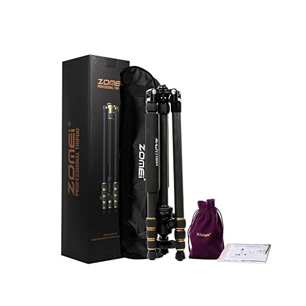 ZOMEI Q666C Kamerastativ für Canon, Nikon, Sony, DSLR, 149,9 cm (59 Zoll) – Bild 3