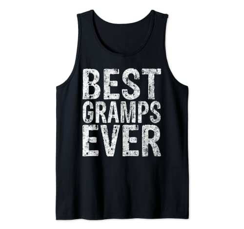 Mens Best Gramps Ever Shirt Funny Christmas Gift Father's Day Tank Top