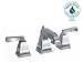 American Standard 2555.801.002 Town Square Two-Lever Handle Widespread Lavatory Faucet, Speed Connect Pop Up Drain, Polished Chrome