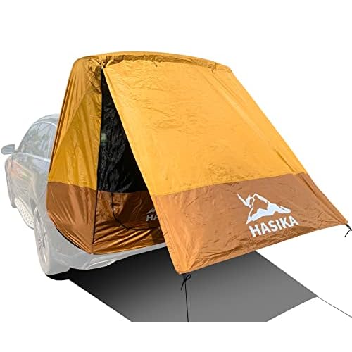 Hasika Camping Tent 2 Person Sun Shade Privacy Shelter Easy Set Up 120 Seconds Waterproof 3000MM UPF 50+ Yellow Yellow Small
