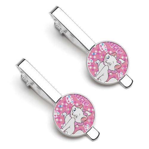 ネクタイピン マリーちゃん 猫 ネコ タイピン 2本セット メンズ タイクリップ ビジネス アクセサリー 高級 銅製 おしゃれ 日常仕事 入学式 卒業式 冠婚 葬祭 結婚式等 父の日 プレゼント