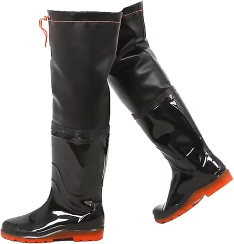 LXXW Fishing Chest Waders Men's Women's Hunting Boots with Adjustable Drawstring and Non-Slip Sole, Mid to High Boots hunting waders(8.5)
