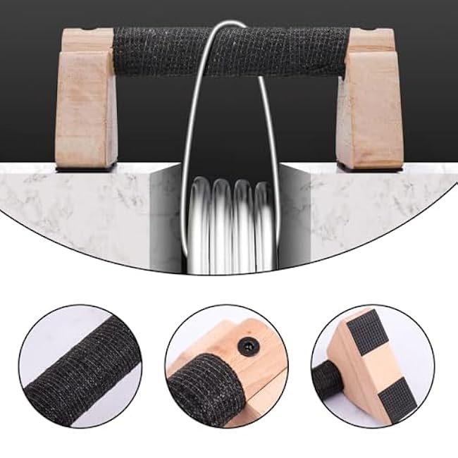 1 Pair Wooden Push Up Bar,For Home Parallettes Bars,Calisthenics Bars,For Fitness Handstand Training, Push-up Handles.