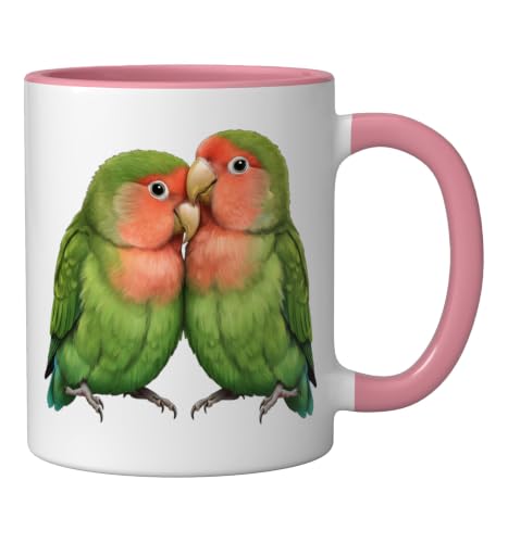 Taza de cerámica con ilustración de pájaros 11oz miniatura 2