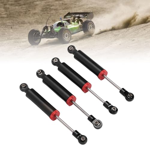Dilwe 4PCS RC -Auto -Stoßdämpfer 90 -mm -Legierungsöldruckschockdämpfer für 1/10 RC -Autozubehör für eine Verbesserte Leistung (Black)