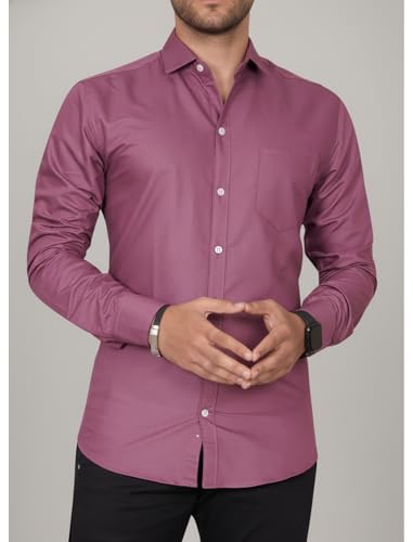 Image of Diverse Men's Stylish Poly Cotton Casual Shirt || Full Sleeve Button-Down Shirt with Single Pocket || Comfortable Breathable Fabric || Perfect for Casual Office and Outing Wear