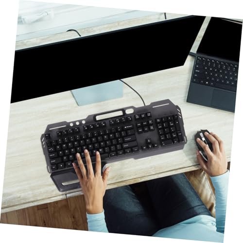 Clavier ergonomique filaire 104 touches rétroéclairé LED Amosfun pour ordinateur fixe - 6