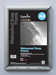SECO Superior A4 Wasserdichter Silber Bilderrahmen