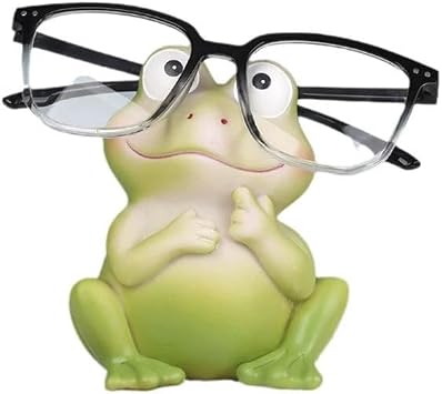Novelty Eyeglass Stand Holder, Resin Display Stands for Eyewear Storage,Perfect Glasses Accessories for Decorative Desk Frog 2