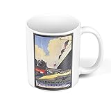 Fabulous Mug Céramique Paris New York Paquebot Affiche Poster Vintage Voyage Art Deco 30's