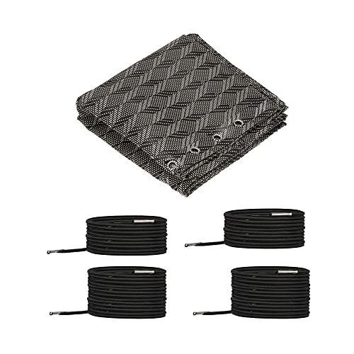 PATIKIL Gravity Chair Replacement Fabric, Anti-Gravity Chair Cloth Recliners Repair Tool Kit with with Cord Lace for Patio Outdoor, Rhombus Gray