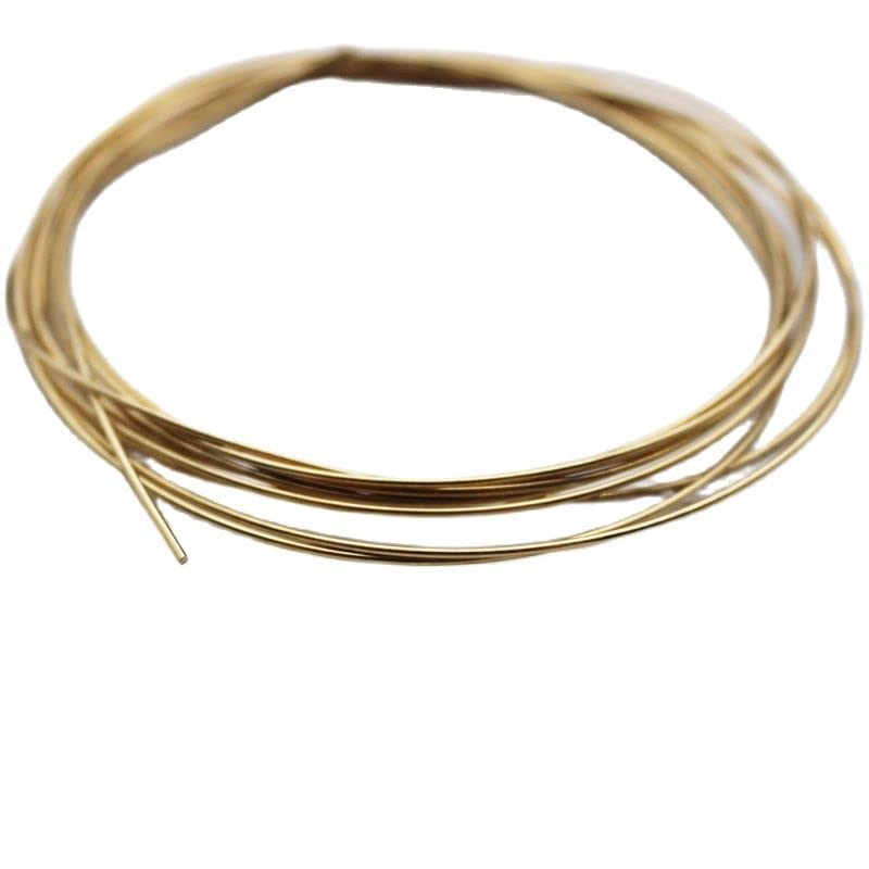 GatherTOOL 1/2/3/5Pcs Bare Brass Brazing Wire Welding 0.8mm/1.0mm/1.2mm/1.6mm/2mm/2.5mm/3mm/4mm/5mm/6mm (Size : 0.8mm x 2m 1pc)