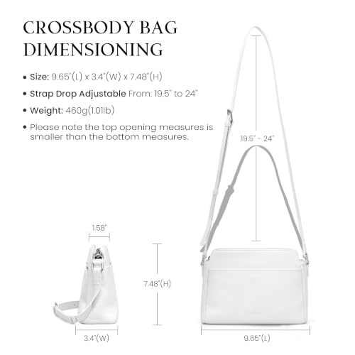 Image of befen Anti-theft Crossbody Bag for Women Genuine Leather, Small Cross Body Shoulder Handbags with RFID Card Slots