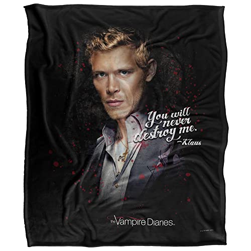 VAMPIRE DIARIES Silky Touch Kuscheldecke, Optimalweich, 152 x 127 cm