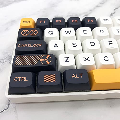 Keycaps XDA PBT Finis les Caractères Effacés Clavier Cherry MX