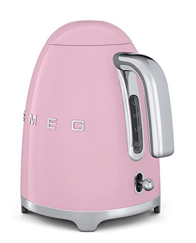 Smeg KLF01PKUS 50's Retro Style Aesthetic Electric Kettle, Pink