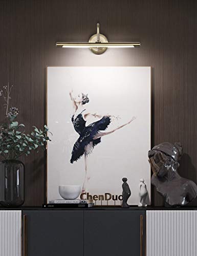 Joosenlux 7940 Modern Led Picture Lights Fixtures,Art Decor Metal Artwork Mini Accent Spotlights 16.54 Inch Inch,9W(45W Eqv.),Natural White 3000K,Hardwire Swing Arm thumb #4