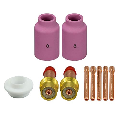 Image of RIVERWELD TIG Gas Lens Collets Boby 45V26 13N24 3 /32 inch 54N14 54N01 10pcs