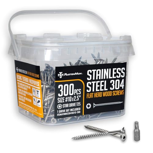 FM FASTENMON 304 Stainless Steel Deck Screws