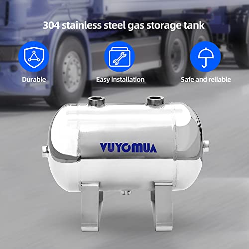 Image of 1.3Gallon 304 Stainless Steel High Pressure Mini Small Portable Air Tank Air Reservoir Water Storage Tank(5L-SG)